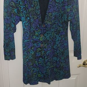 Colorful Patterned Long Sleeve Jacket